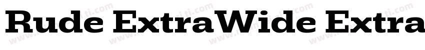 Rude ExtraWide Extra字体转换